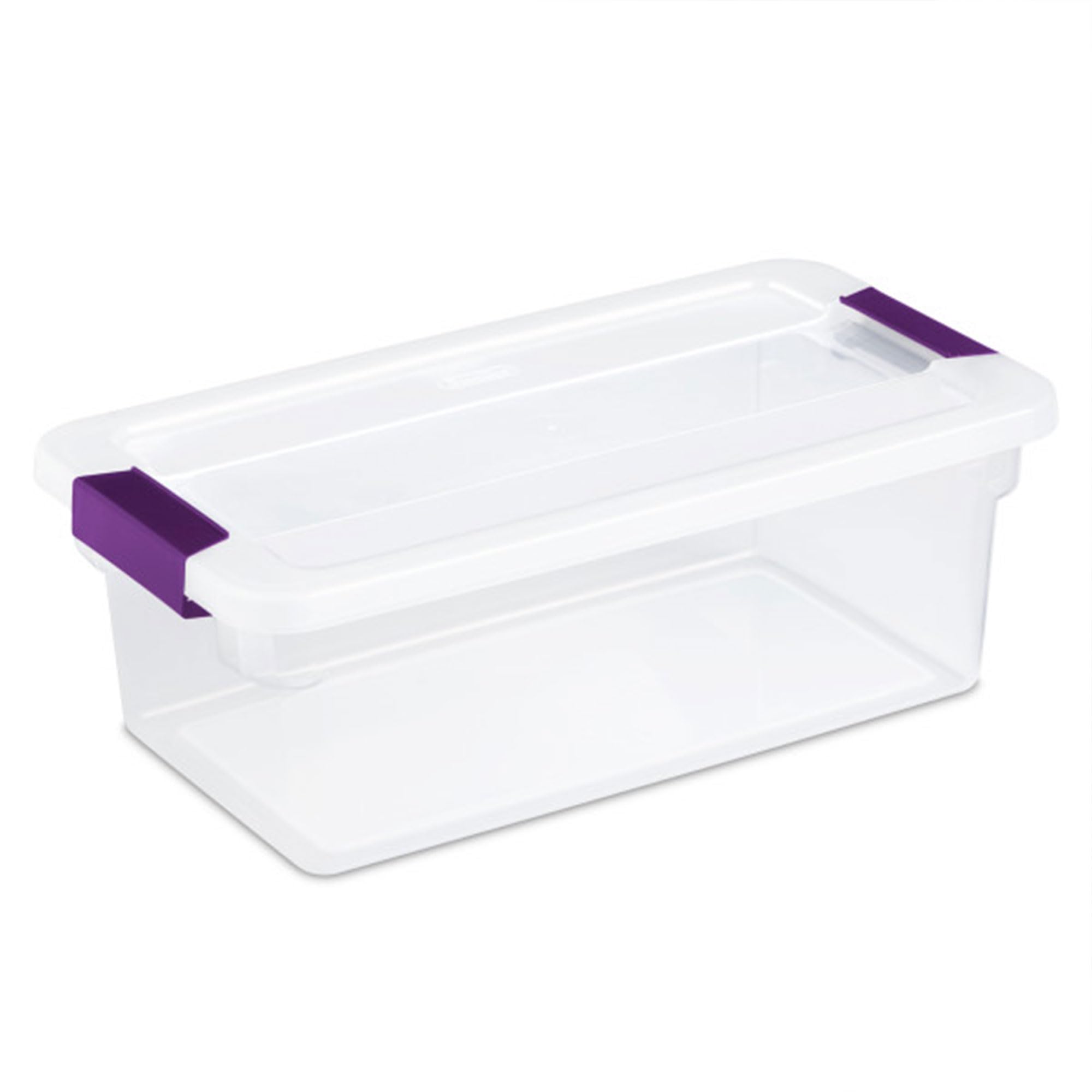 Sterilite 24-Pack Clearview Latch Box, Stackable Storage Organizer Bins For Home, 6 Quart